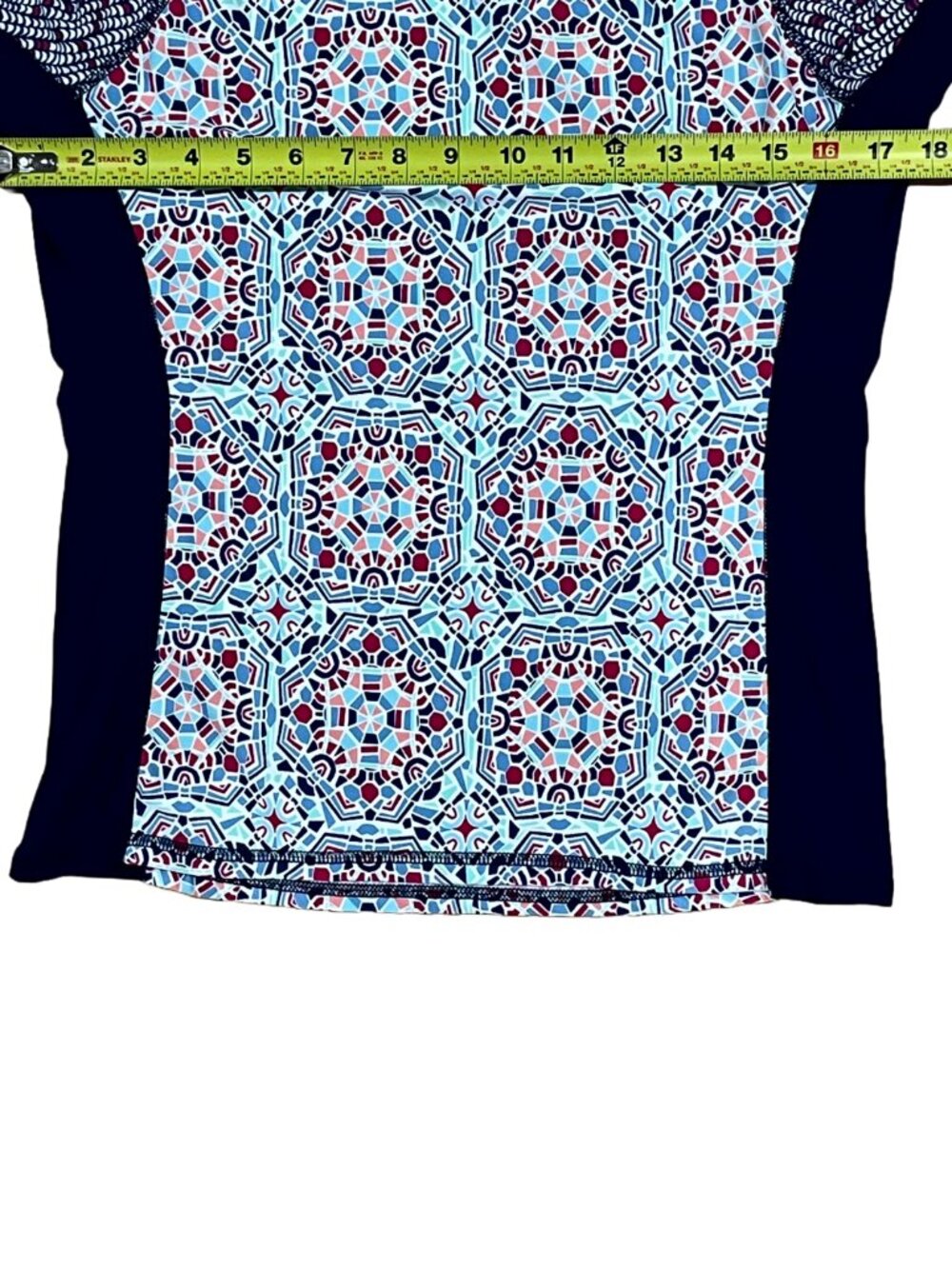 Helen Jon UPF 50+ Rash Guard Swim Shirt Geometric Long Sleeve L - Picture 6 of 10